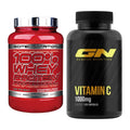 Basis-Set: Scitec 100% Whey Professional + GN Vitamin C Health Line – alle enthaltenen Artikel