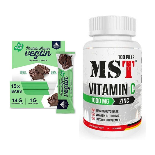 Basis-Set: Multipower Vegan Protein + MST Vitamin C 1000 + Zinc – alle enthaltenen Artikel
