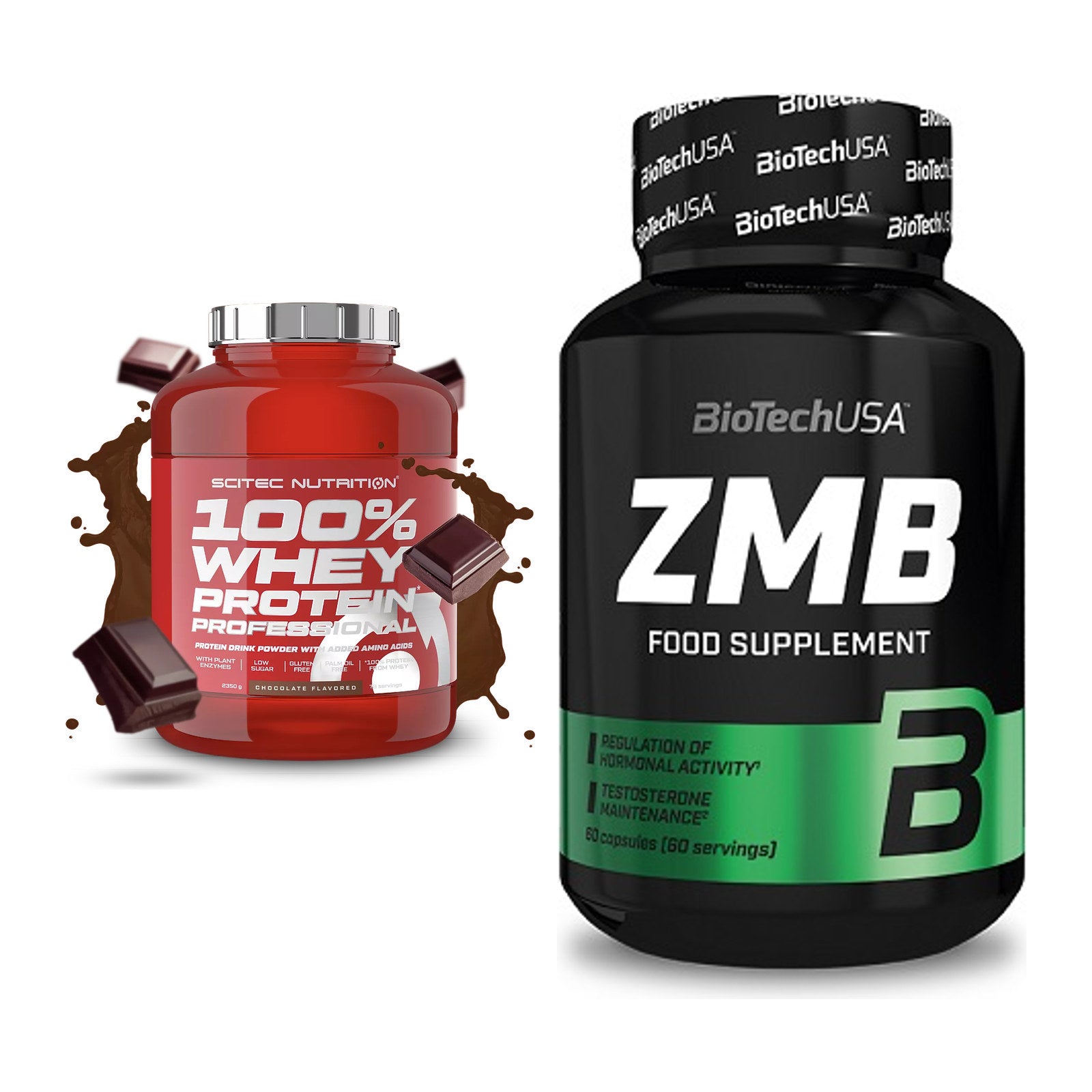 Basis-Set: Scitec 100% Whey Professional + BioTech ZMB – alle enthaltenen Artikel