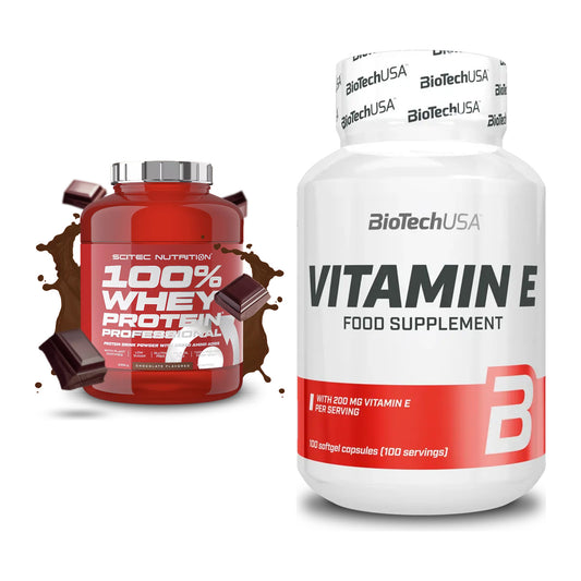 Basis-Set: Scitec 100% Whey + BioTech Vitamin E 100 – alle enthaltenen Artikel