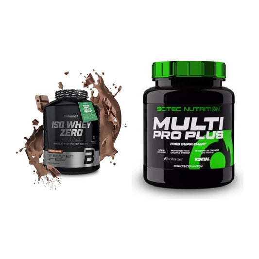 Basis-Set: BioTech Iso Whey Zero Black + Scitec Multi Pro Plus 30 – alle enthaltenen Artikel