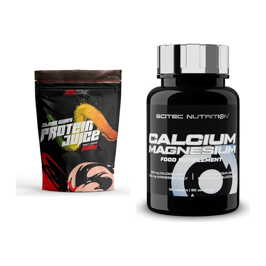 Basis-Set: Big Zone Clear Whey Protein + Scitec Calcium Magnesium – alle enthaltenen Artikel