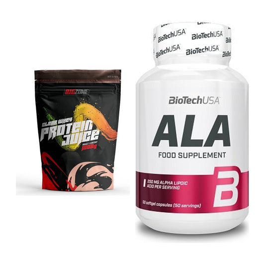 Basis-Set: Big Zone Clear Whey Protein + BioTech ALA alpha lipoic – alle enthaltenen Artikel