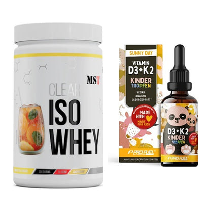 Basis-Set: MST Iso Clear + ProFuel VITAMIN D3 + K2 Kinder – alle enthaltenen Artikel