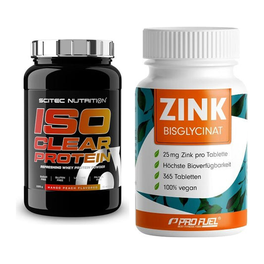 Basis-Set: Scitec IsoClear Protein + ProFuel Zink Bisclycinat – alle enthaltenen Artikel