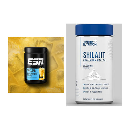 Basis-Set: ESN ISOCLEAR Whey Isolate + Applied Nutrition Shilajit – alle enthaltenen Artikel