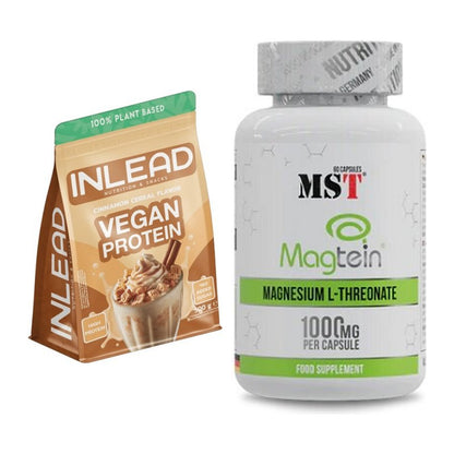 Basis-Set: INLEAD Vegan Protein + MST Magnesium L-Threonate Magtein – alle enthaltenen Artikel