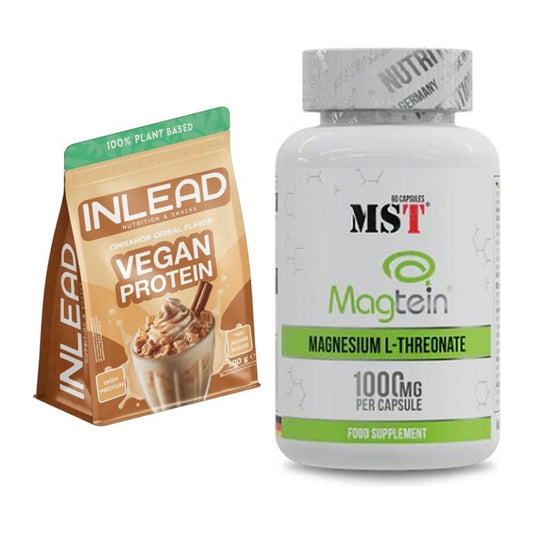 Basis-Set: INLEAD Vegan Protein + MST Magnesium L-Threonate Magtein – alle enthaltenen Artikel
