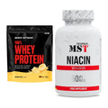 Basis-Set: Body Attack 100% Whey Protein + MST Niacin – alle enthaltenen Artikel