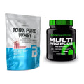 Basis-Set: BioTech 100% Pure Whey + Scitec Multi Pro Plus 30 Packs – alle enthaltenen Artikel