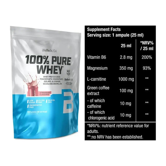 Basis-Set: BioTech 100% Pure Whey + BioTech Magna Shot – alle enthaltenen Artikel