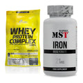 Basis-Set: Olimp Whey Protein Complex 100% + MST Iron Bisglycinate – alle enthaltenen Artikel