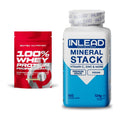 Basis-Set: Scitec 100% Whey Protein + INLEAD Mineral Stack – alle enthaltenen Artikel