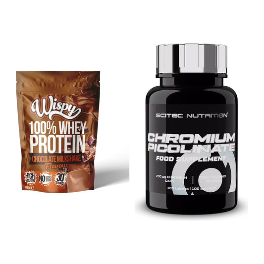 Basis-Set: Wispy Whey 100% + Scitec Chromium Picolinate – alle enthaltenen Artikel