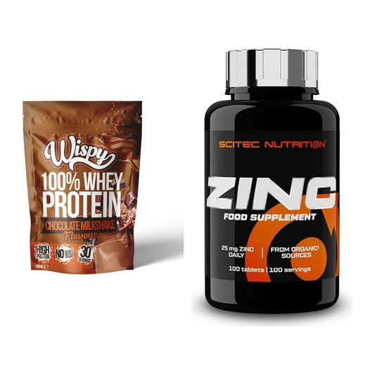 Basis-Set: Wispy Whey 100% + Scitec Zinc – alle enthaltenen Artikel
