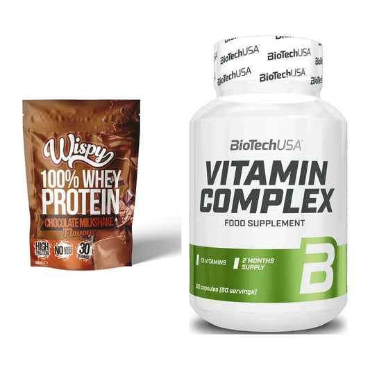 Basis-Set: Wispy Whey 100% + BioTech Vitamin Complex – alle enthaltenen Artikel