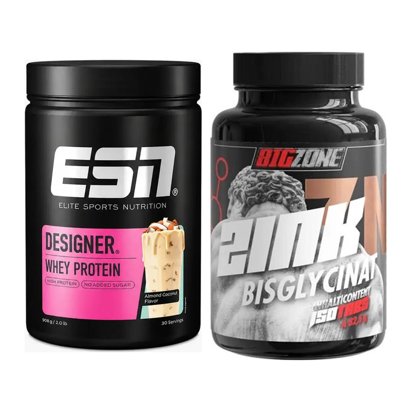 Basis-Set: ESN Designer Whey + Big Zone Zink Bisglycinat – alle enthaltenen Artikel