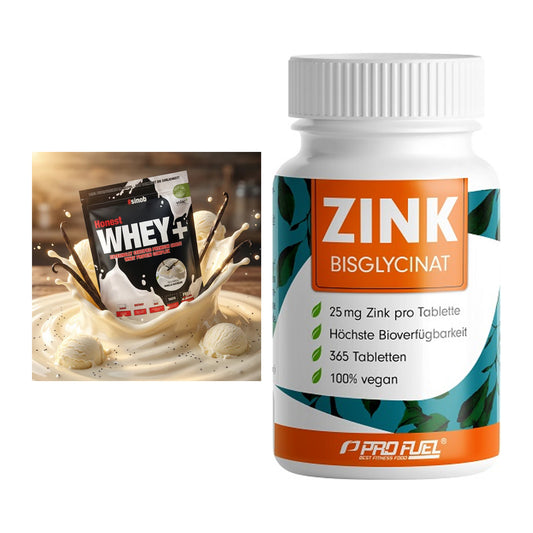 Basis-Set: Sinob Honest Whey+ + ProFuel Zink Bisclycinat – alle enthaltenen Artikel