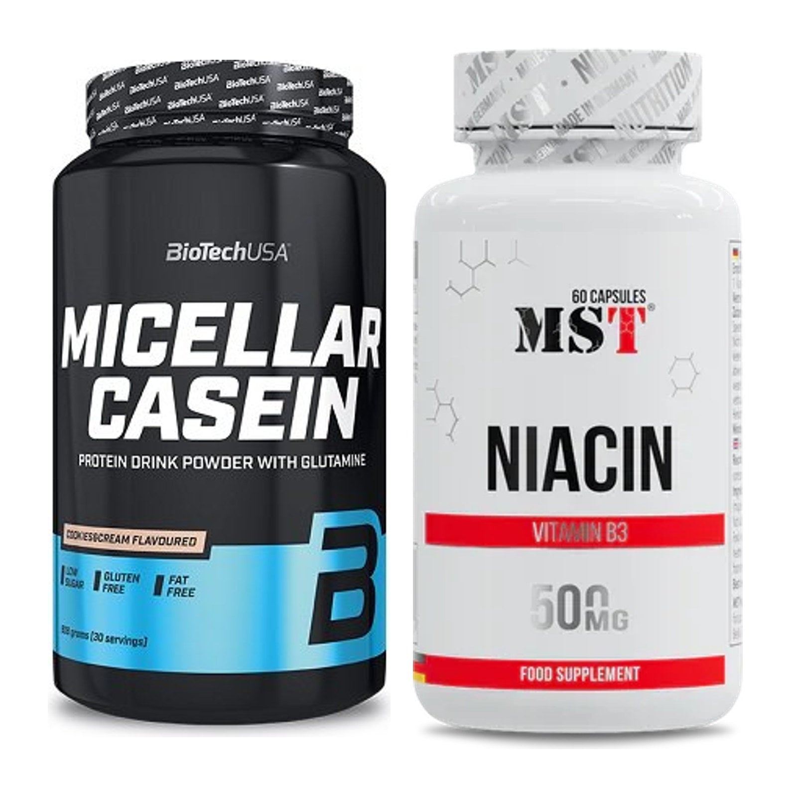 Basis-Set: BioTech Micellar Casein + MST Niacin – alle enthaltenen Artikel