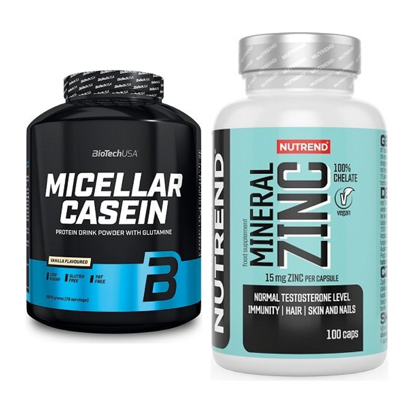 Basis-Set: BioTech Micellar Casein + Nutrend Zinc Chelate 15mg – alle enthaltenen Artikel
