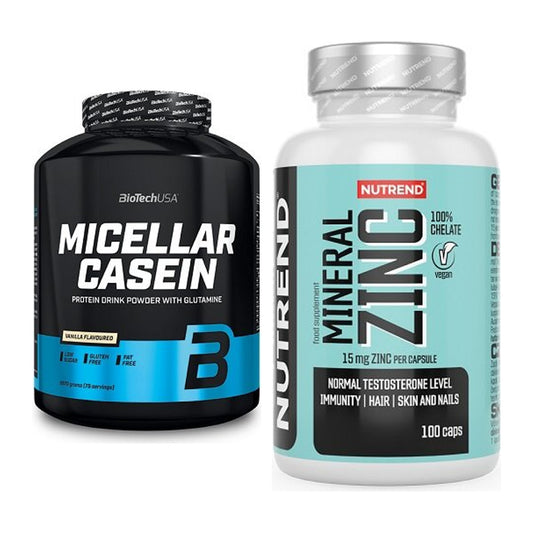 Basis-Set: BioTech Micellar Casein + Nutrend Zinc Chelate 15mg – alle enthaltenen Artikel