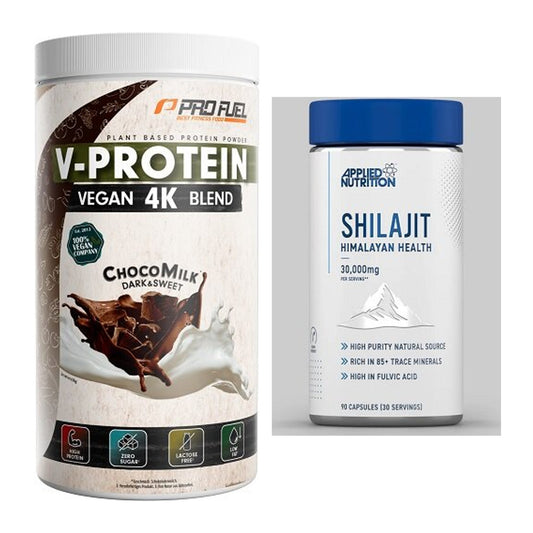 Basis-Set: ProFuel V-PROTEIN vegan 4K + Applied Nutrition Shilajit – alle enthaltenen Artikel