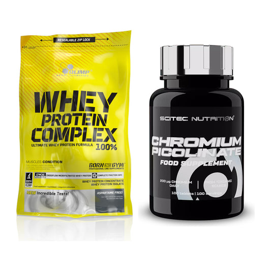 Basis-Set: Olimp Whey Protein Complex + Scitec Chromium Picolinate – alle enthaltenen Artikel
