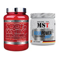 Basis-Set: Scitec 100% Whey + MST Aqua Power Electrolyte – alle enthaltenen Artikel