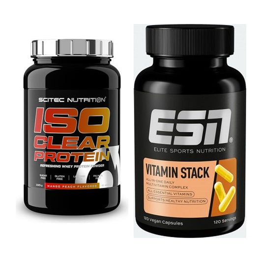Basis-Set: Scitec IsoClear Protein + ESN Vitamin Stack – alle enthaltenen Artikel