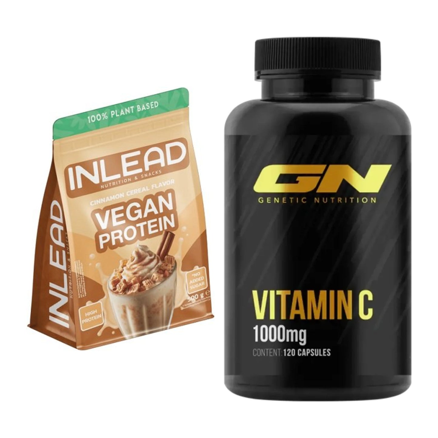 Basis-Set: INLEAD Vegan Protein + GN Vitamin C Health Line – alle enthaltenen Artikel