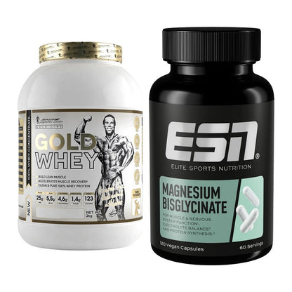 Basis-Set: Kevin Levrone Gold Whey + ESN Magnesium Bisglycinat – alle enthaltenen Artikel