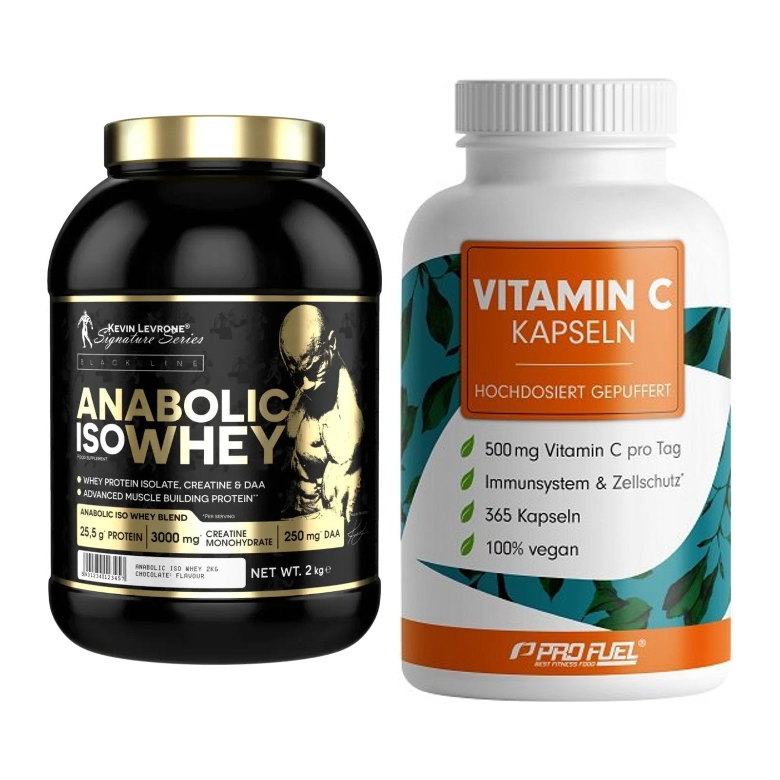 Basis-Set: Kevin Levrone Anabolic Iso + ProFuel Vitamin C gepuffert – alle enthaltenen Artikel