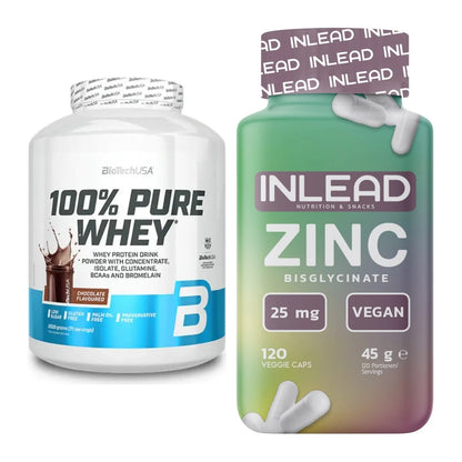 Basis-Set: BioTech 100% Pure Whey + INLEAD Zink Bisglycinate – alle enthaltenen Artikel