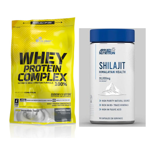 Basis-Set: Olimp Whey Protein Complex + Applied Nutrition Shilajit – alle enthaltenen Artikel