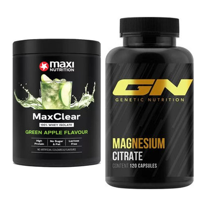 Basis-Set: MaxiNutrition MaxClear 100% Clear + GN Magnesium Citrate – alle enthaltenen Artikel