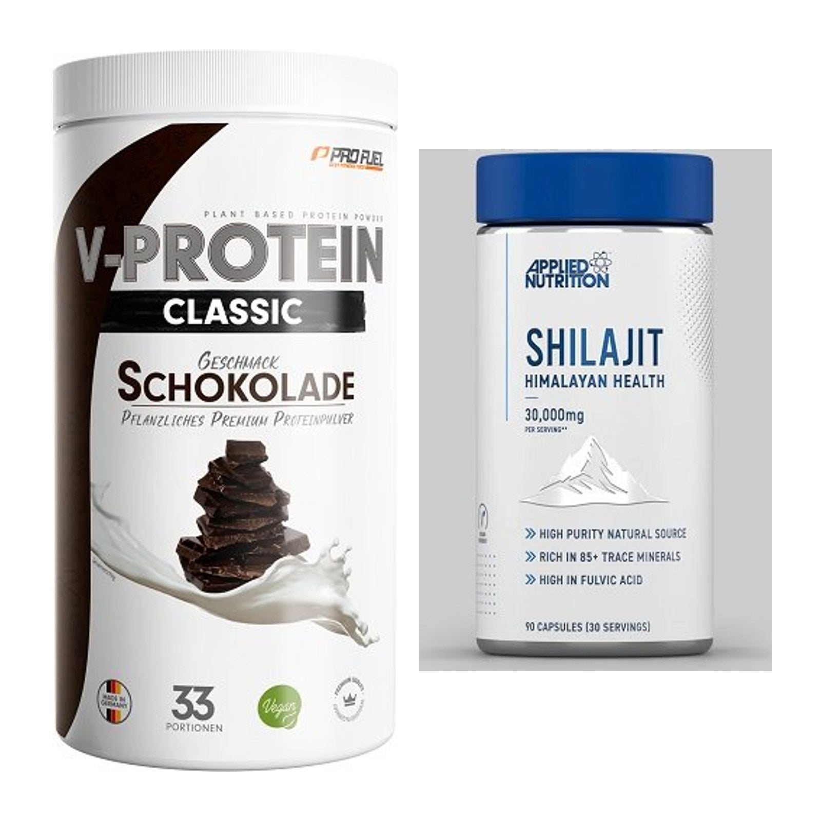 Basis-Set: ProFuel VEGAN PROTEIN + Applied Nutrition Shilajit – alle enthaltenen Artikel