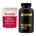 Basis-Set: Barebells Whey Protein + GN Vitamin B-Complex – alle enthaltenen Artikel