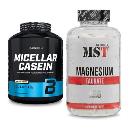 Basis-Set: BioTech Micellar Casein + MST Magnesium Taurat – alle enthaltenen Artikel