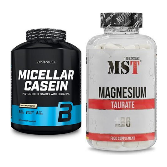Basis-Set: BioTech Micellar Casein + MST Magnesium Taurat – alle enthaltenen Artikel