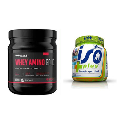 Basis-Set: Body Attack Whey Amino Gold + Olimp Iso Plus – alle enthaltenen Artikel