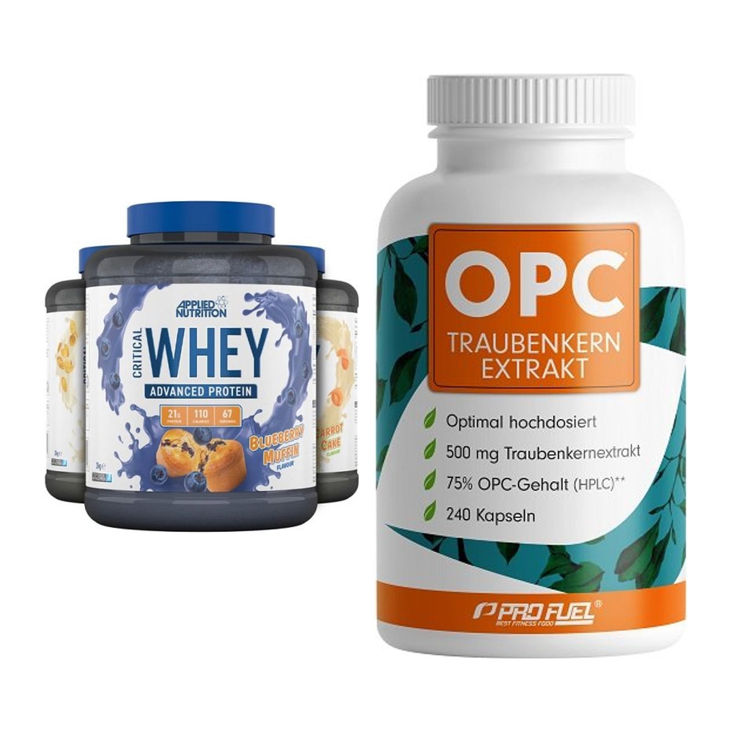 Basis-Set: Applied Nutrition Critical + ProFuel OPC Traubenkernextra – alle enthaltenen Artikel