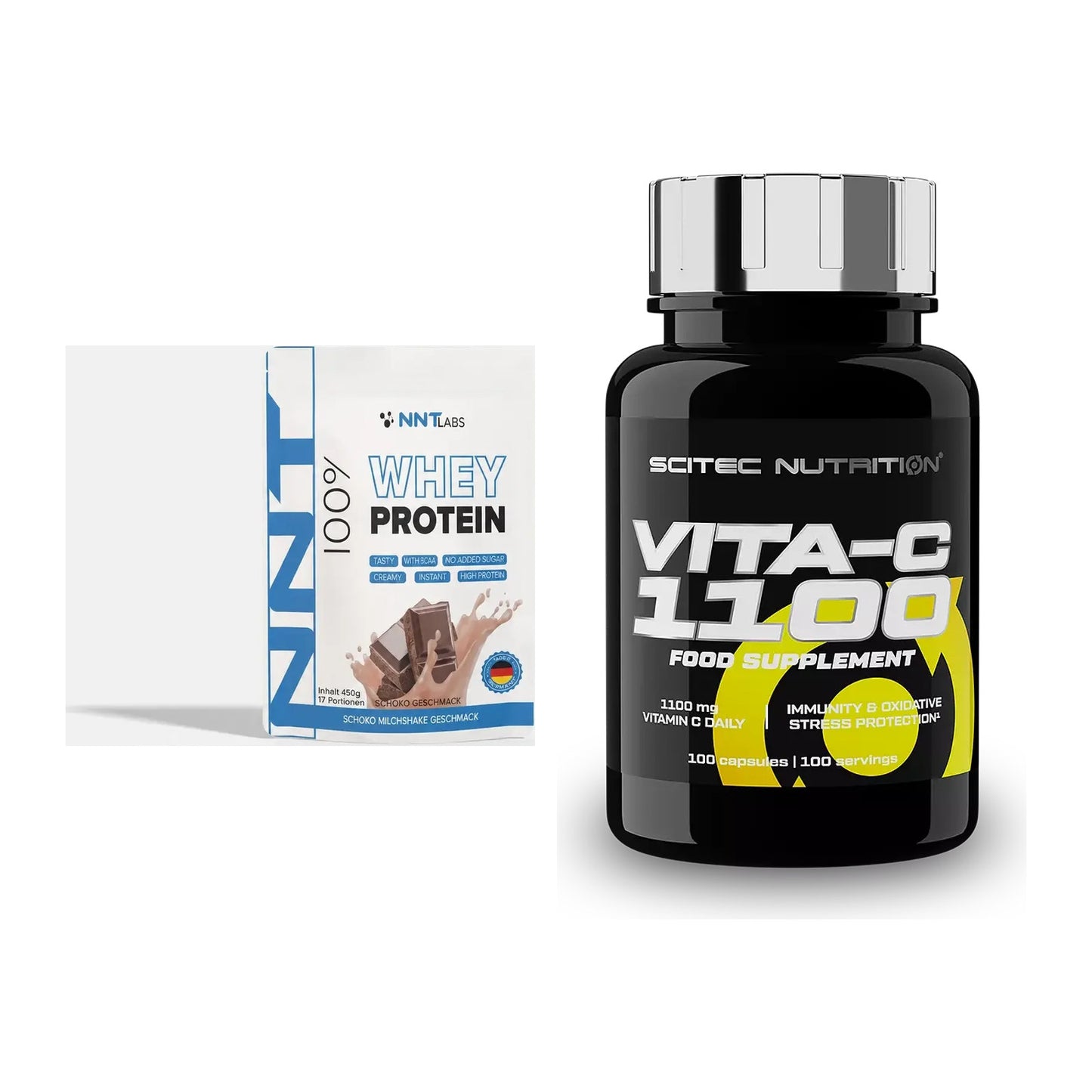 Basis-Set: NNT Whey + Scitec Vitamin C 1100 – alle enthaltenen Artikel