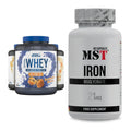 Basis-Set: Applied Nutrition Critical Whey + MST Iron Bisglycinate – alle enthaltenen Artikel
