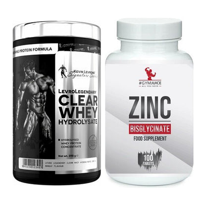 Basis-Set: Kevin Levrone Clear Whey + #GYMJUICE ZINC Bisglycinate – alle enthaltenen Artikel