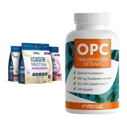 Basis-Set: Applied Nutrition 100% + ProFuel OPC Traubenkernextra – alle enthaltenen Artikel