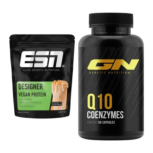 Basis-Set: ESN Designer Vegan Protein + GN Q10 Health Line – alle enthaltenen Artikel