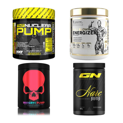 Booster-Probierset: NXT Nutrition TNT + Kevin Levrone + 2 weitere – alle enthaltenen Artikel