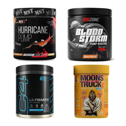 Booster-Probierset: MST Hurricane + Big Zone Bloodsto + 2 weitere – alle enthaltenen Artikel