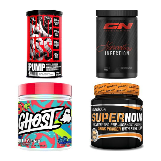 Booster-Probierset: BAD ASS Pump + GN Narcotica Infection + 2 weitere – alle enthaltenen Artikel