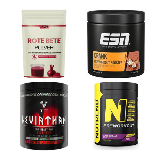 Booster-Probierset: FGN Rote Beete + ESN Crank Booster + 2 weitere – alle enthaltenen Artikel